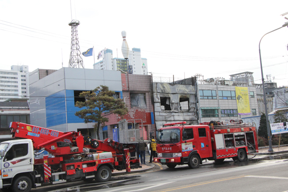 금촌지구대 리모델링 공사현장 화재
