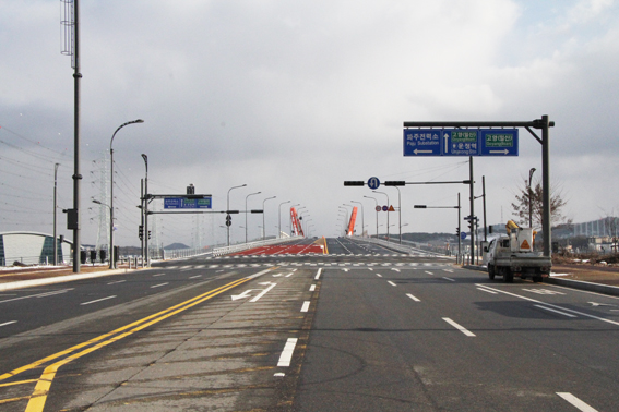 상지석 과선교~운정로 연결도로 개통